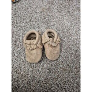 Freshly picked moccasins size 2 leather tan